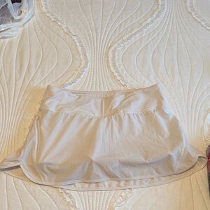 Lululemon Athletica White Tennis Skirt